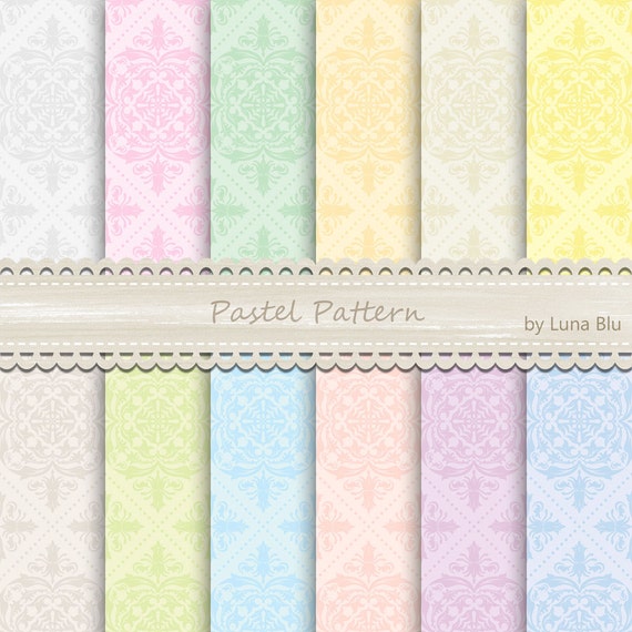 Download Pastel Digital Paper: Pastel Patterns soft pastel by ...