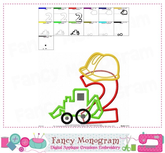 Construction Number 2 by FancyMonogram on Etsy