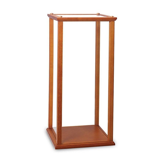 Items similar to Doll Display Case KIT WoodTrimmed glass showcase New