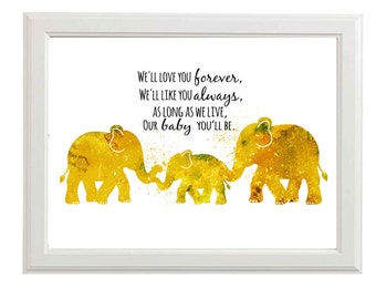Nursery Wall Art Boys Nursery art Boys Nursery Prints Elephant Nursery Wall Art