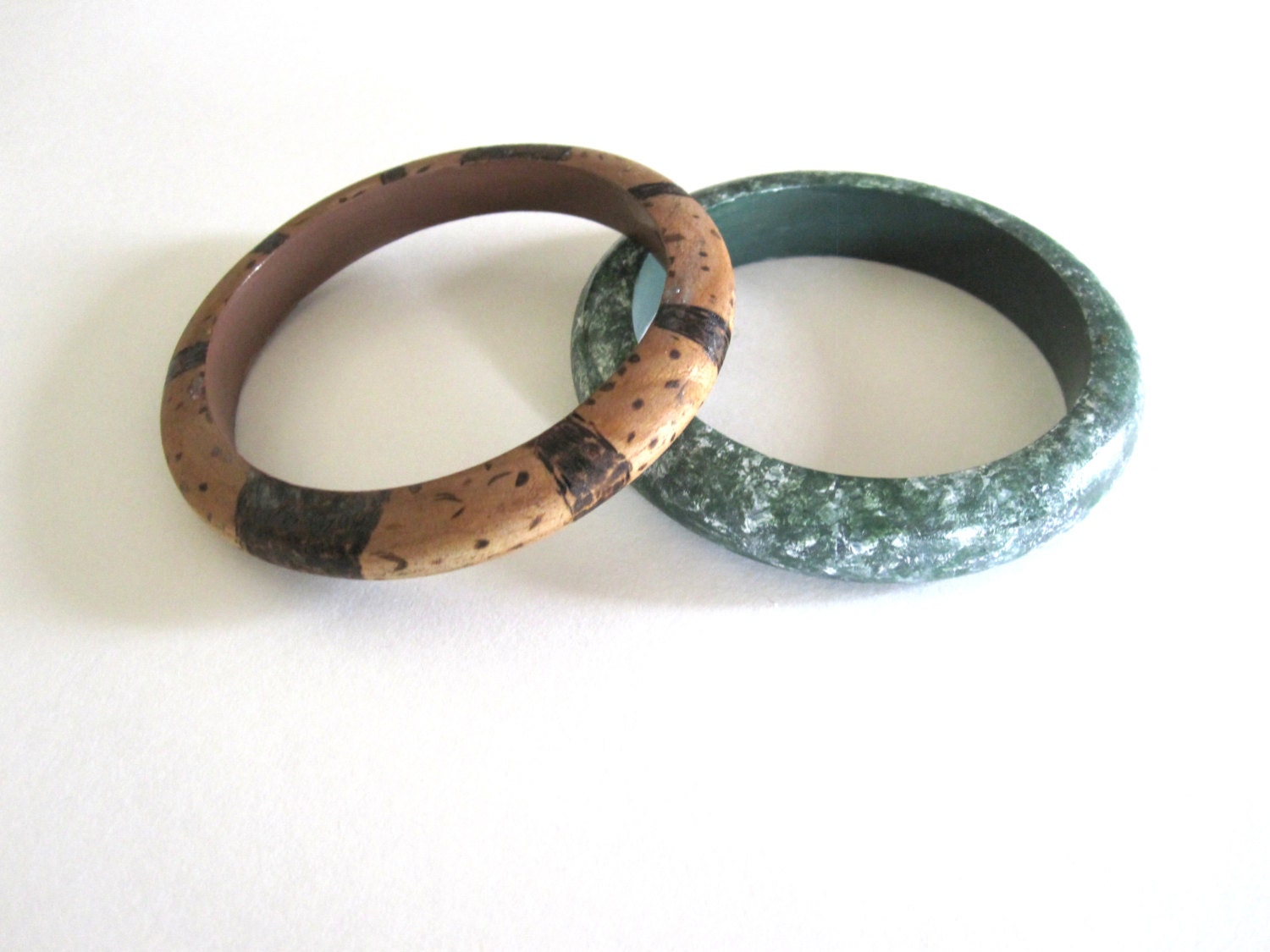 wood and metal bracelet