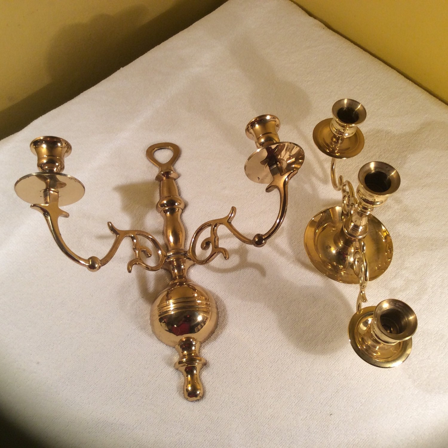 Baldwin Brass Candlestick Holders Set of 2