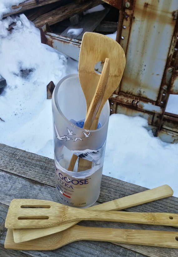 Grey Goose Liquor Bottle Utensil Holder by ReWineIt02346 on Etsy