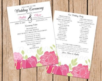 Infographic Wedding Program Fun Wedding Program by PeekabooPenguin