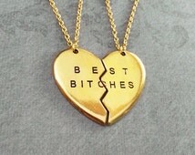 Popular items for best bitch necklace on Etsy