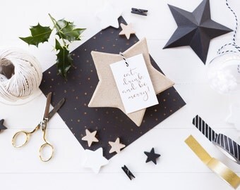 Items similar to Handmade Red and White &quot;Make Merry&quot; Gift Tags on Etsy