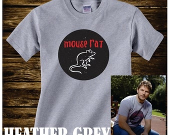 ON SALE - Mouse Rat Band Tshirt from Parks and Recreation scare crow boat scarecrow boat- Adult sizes - fun Tv Chris Pratt Andy Dwyer