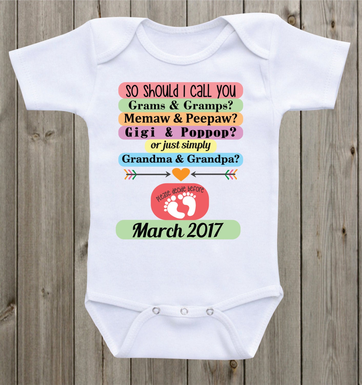 baby announcement clothes