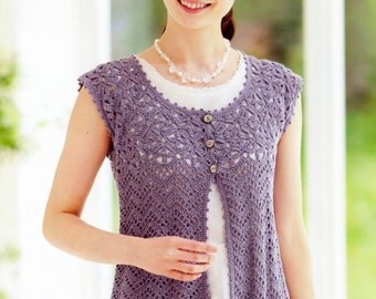 Crochet Pattern PDF for Women's Yoke Pullover/ Top Charts