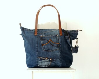 RECYCLED OLD JEANS by LOWIEKE bags cushions play mats by Lowieke