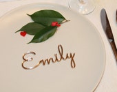 Personalized wedding place cards, Laser cut names, Wedding table place, Guest names, Weddings, Laser cut name signs, Place settings, 02