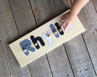 Wooden personalised name puzzle custom made puzzle with engraved message and shape options available