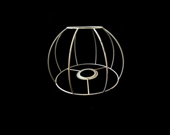 Vintage lampshade wireframe (H 12,5cm / Ø top 8cm / Ø bottom 17cm)