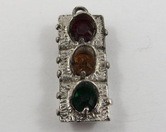 Traffic Light Silver Charm.
