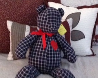 Memory Bears, Comfort Bears, Customizable, made out of any fabric