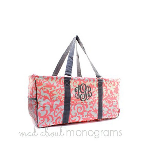 Personalized Monogrammed Collapsible Deluxe Large Utility Tote