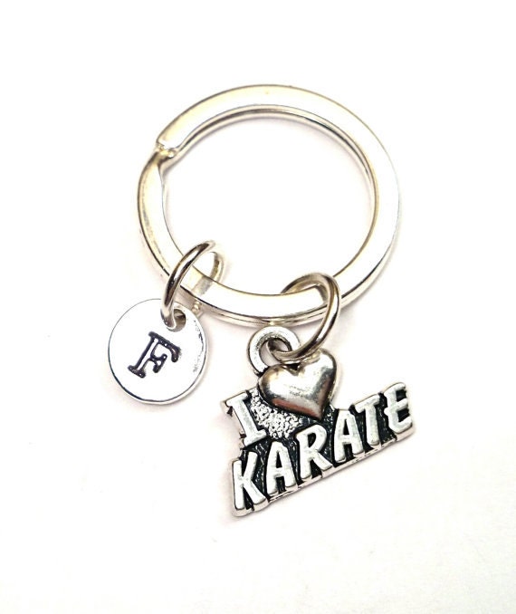 I Love Karate Keychain Custom Keychain Custom Key Ring