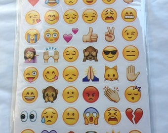 Emoji stickers!! 6 Sheets in each pack!!