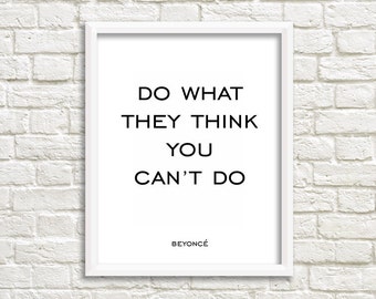 Desk Quote Accessories Beyonce print, Beyonce wall art, beyonce poster Beyonce decor Beyonce prints Beyonce Office decoration Beyonce quote Office desk accessories