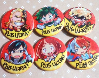 Boku no Hero Academia Button Set
