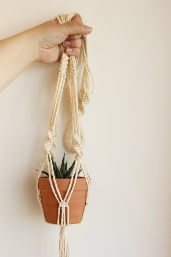 Items similar to Macrame Plant Hanger with Clay Pot Made to Order. on Etsy