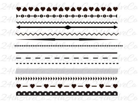 Download Lines Dividers .DXF .SVG .PDF .Png Cut File Digital File