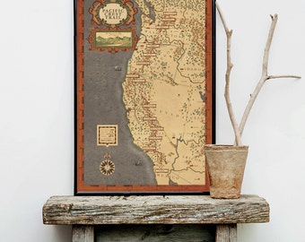 Pacific Crest Trail Map - Hiking trail map, Pacific Crest Trail, hiker map, pacific trail map, western trail map, hiker map, pct map