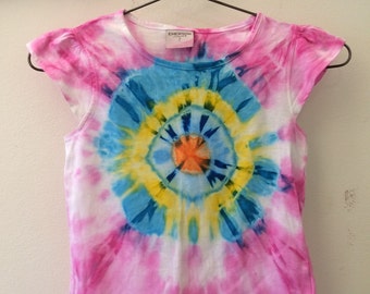 Items similar to Rebels tie dye girls long sleeve applique shirt on Etsy