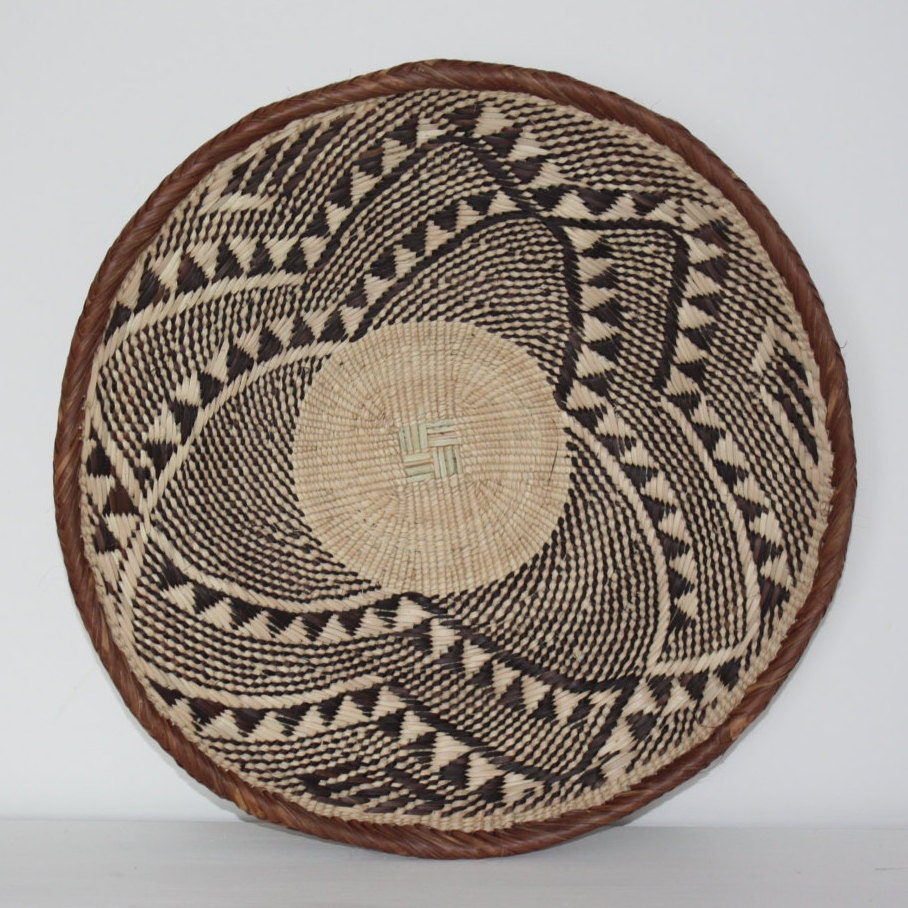 African Traditional Binga Tonga Basket Medium 34cm ZB075