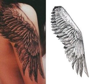 Wings Large Temporary Tattoo Halloween Costume