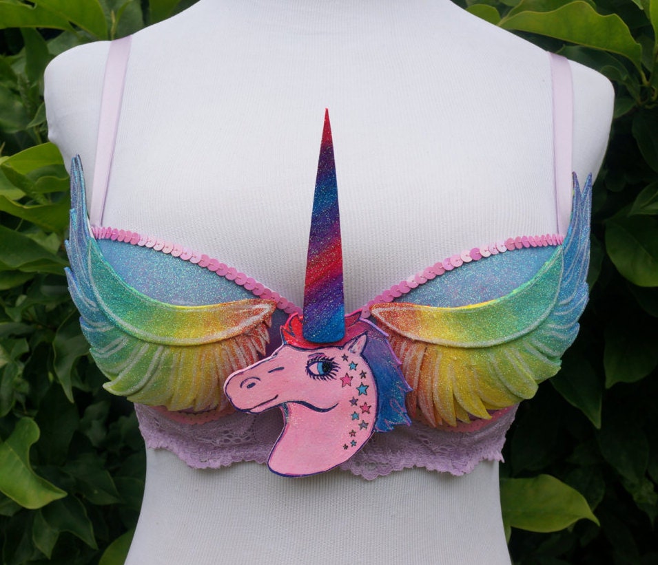 Unicorn Rave Bra 32B/34A