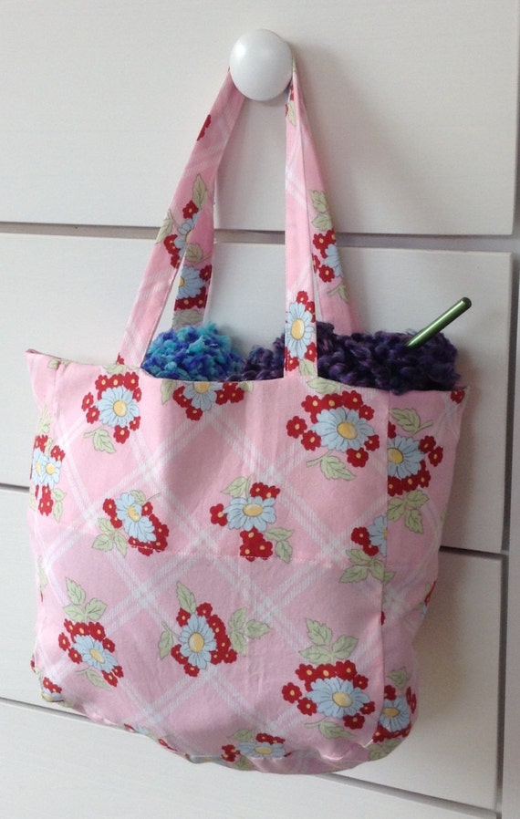 Pink floral tote bag Teen birthday gift Girl's birthday