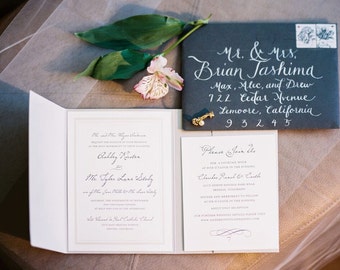 Custom Wedding Calligraphy Envelope Addressing || 001
