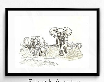 Safari Wall Art safari wall art | etsy Safari Wall Art safari wall art | etsy
