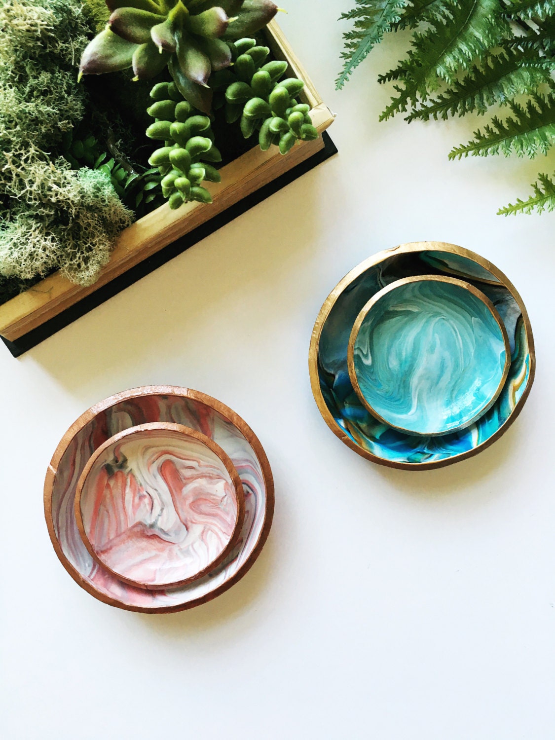 NESTING DISHES // Polymer Clay Jewelry Dish Ring Dish