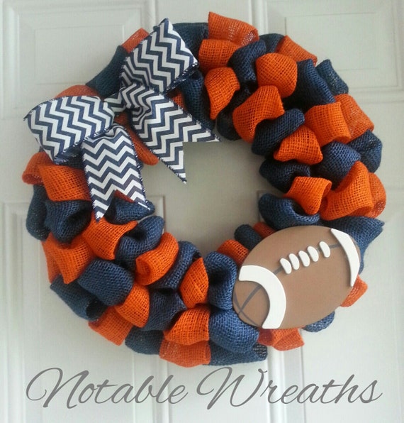 Football wreath team wreath sports wreath football season