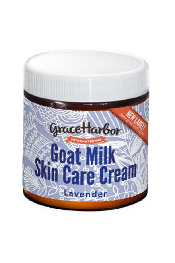 Lavender Goat Milk Skin Care Cream 4 oz Jar by GraceHarborFarms