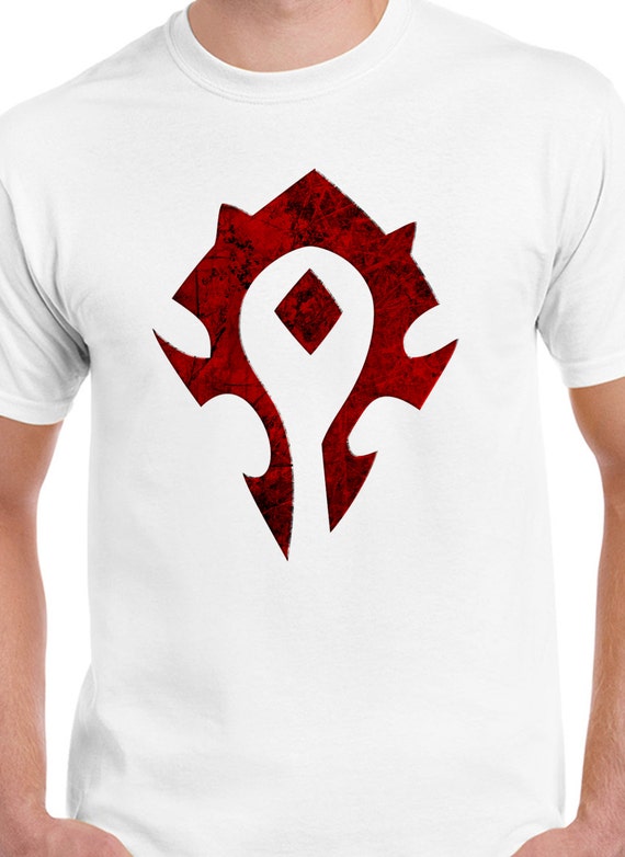 World of Warcraft Horde Logo TShirt Wow Gaming by WasabiTees