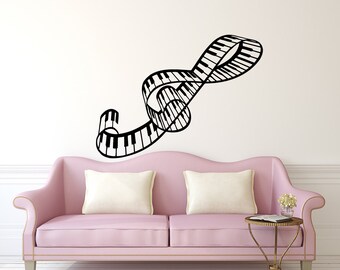 Musical Wall Decor music wall decal | etsy Musical Wall Decor music wall decal | etsy