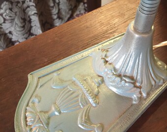 Vintage Art Nouveau Goose-neck Desk Lamp