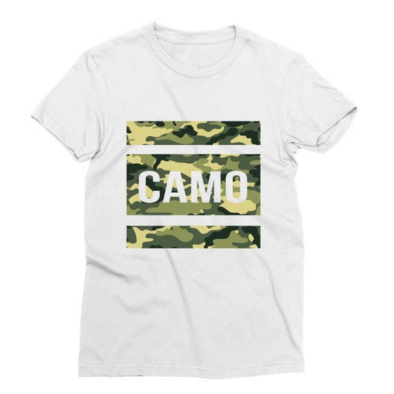 Camo Camouflage Pattern Funny Shirt Gift for Her by MyMainTees