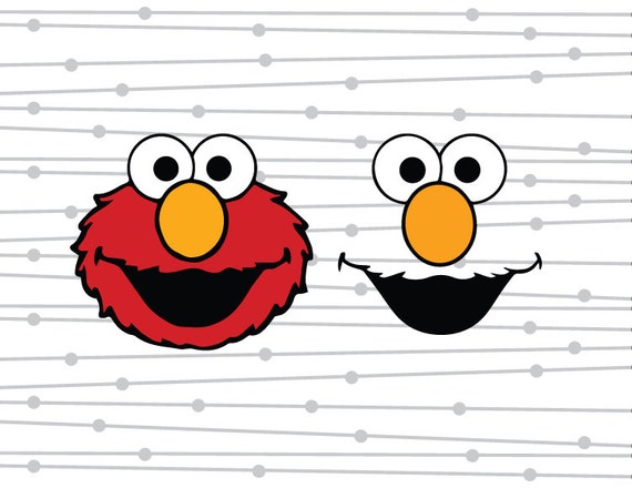 Layered Elmo Svg For Silhouette - Layered SVG Cut File ...