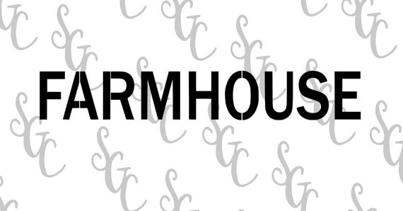 Reusable Stencil FARMHOUSE Many Sizes to Choose from