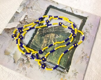 Robert Plant Led Zeppelin 1970 'Gallows Pole' beads necklace replica, NEW! Handmade by Kiribeads