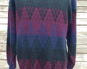 Women's Hand knit Jacket Alpaca Wool sweater Hand Knit