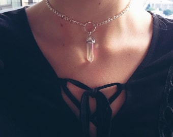 Clear Rainbow Crystal Choker