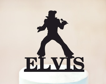 Elvis Cake topper,elvis birthday Cake topper,rock n roll party,Birthday cake topper,Birthday cake decoration,personalized cake topper 1043