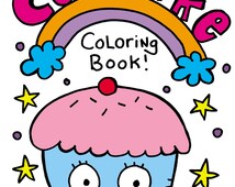 Unique cupcake coloring related items | Etsy