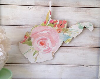 West Virginia Home Sign. Wood Sign. West Virginia. West Virginia Decor. West Virginia Sign. housewarming gift. Shabby Chic Decor