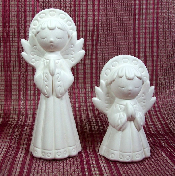 Unpainted Ceramics Ceramic Bisque Angel Figurines Angel